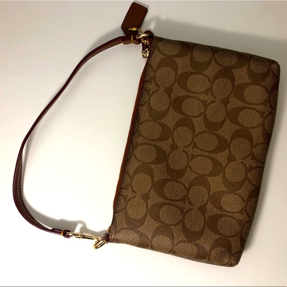 Coach Monogram Canvas Small Shoulder Clutch Bag - Picture 6 of 10